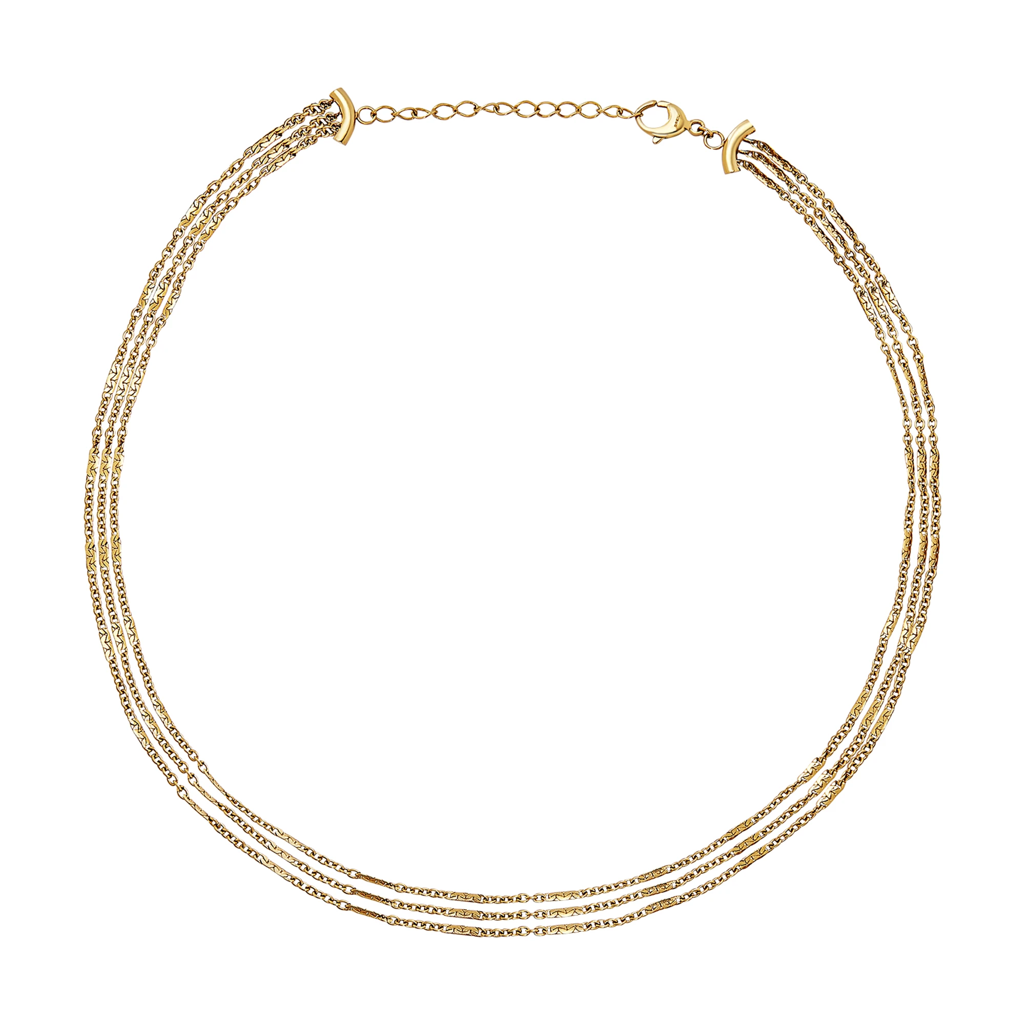 B WIRED STAINLESS STEEL NECKLACE GOLD COLORED TJ3556 Breil